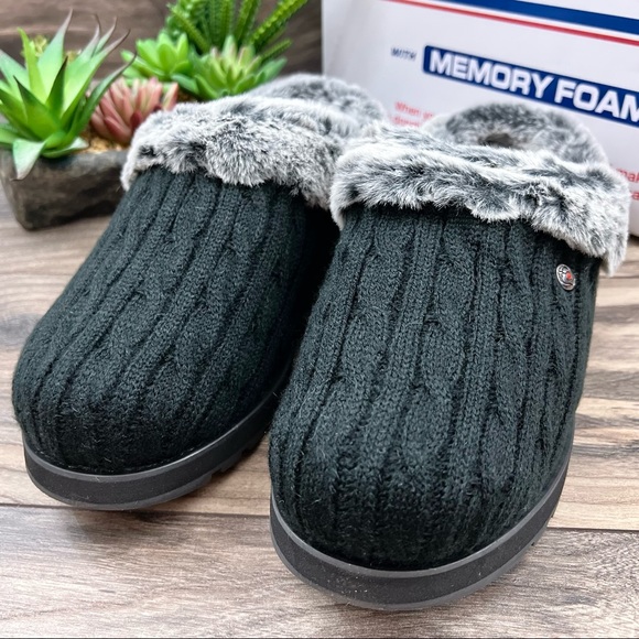 NIB Bobs Skechers Keepsakes 2.0 Faux Fur Sweater Clog Slipper 8M Indoor Outdoor - Picture 3 of 12